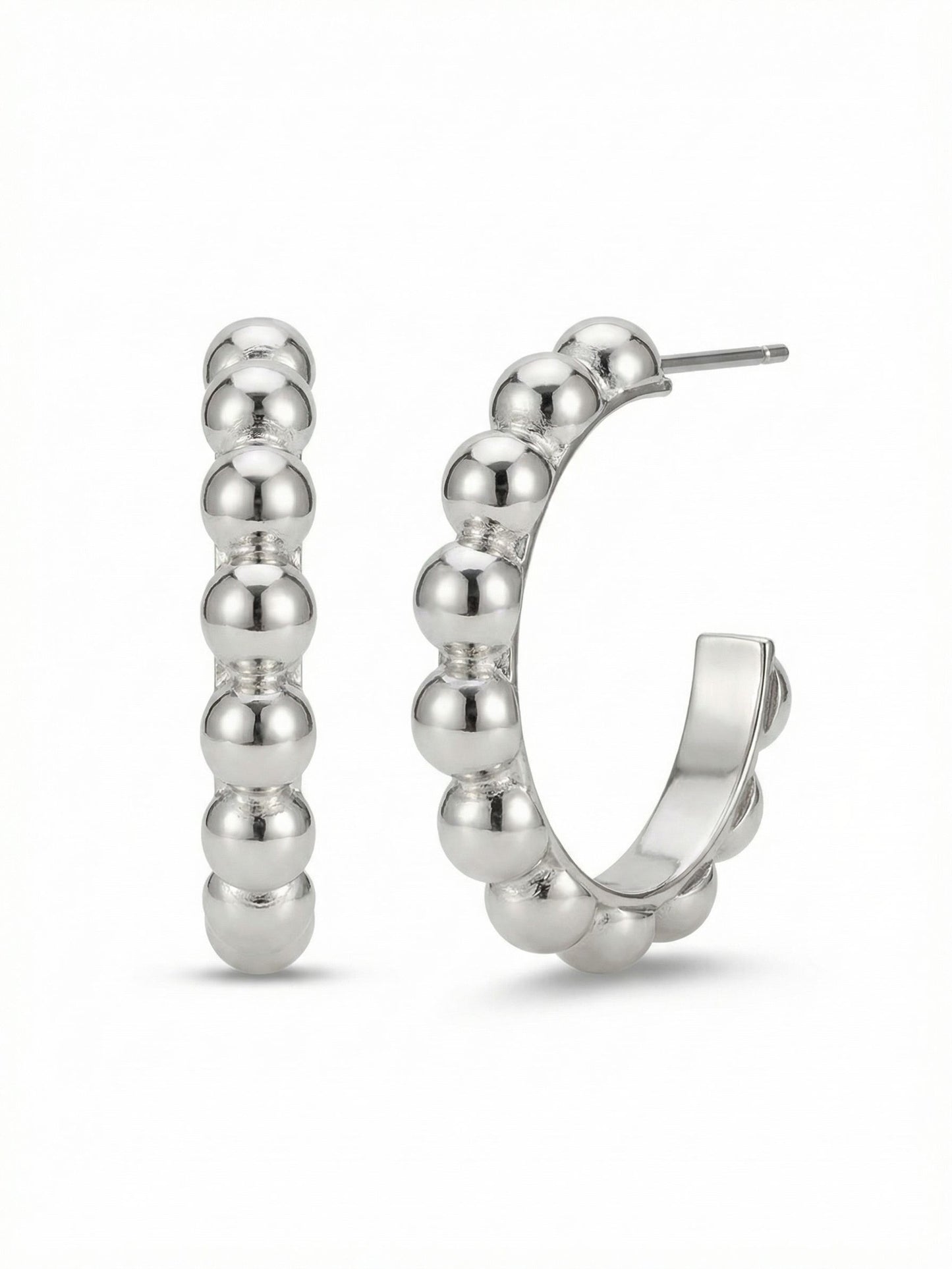 Sorrelli Bare Metallic Bauble Hoop Earrings