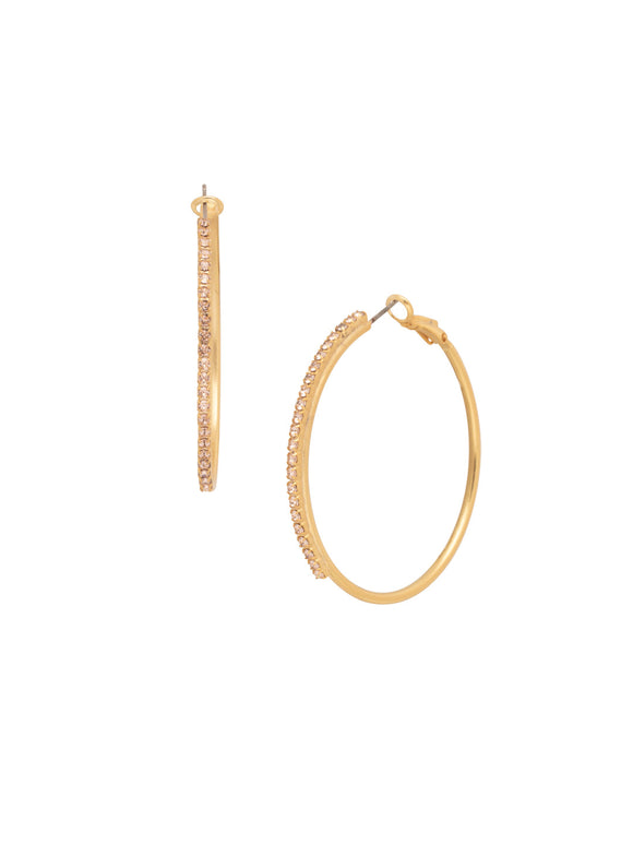 Sorrelli Golden Goddess Farah Hoop Earrings