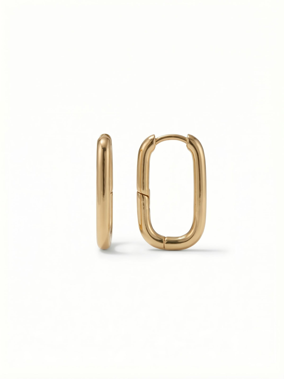 Sorrelli Bare Metallic Rectangle Hoop Earrings