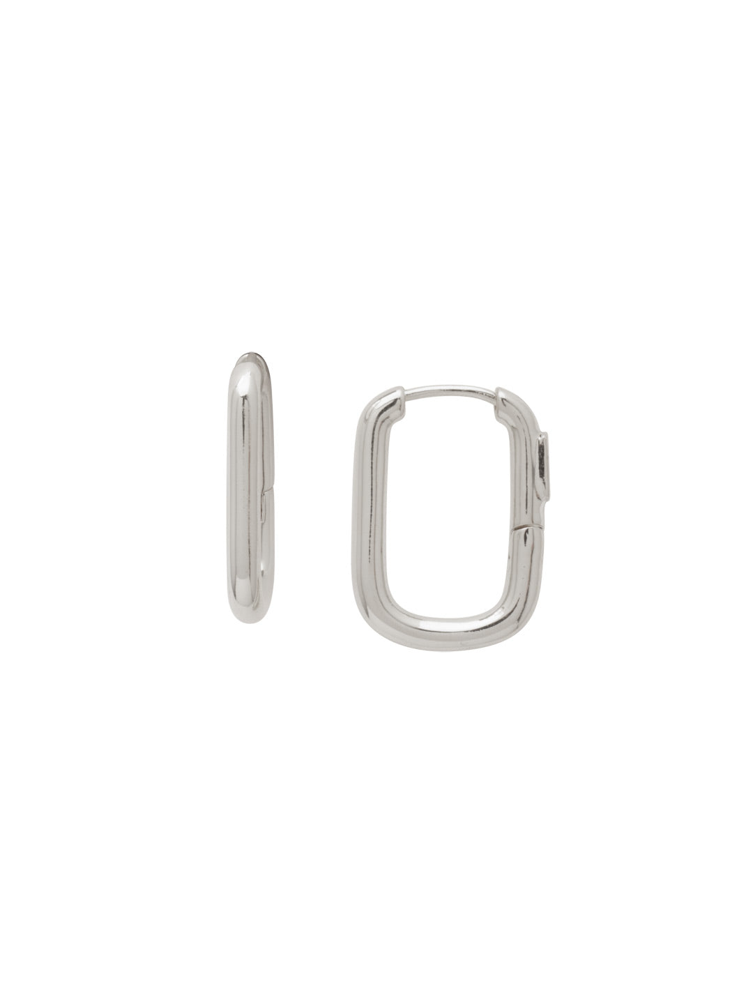 Sorrelli Bare Metallic Rectangle Hoop Earrings