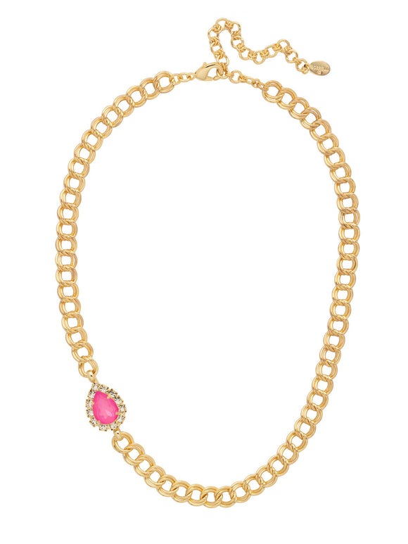 Sorrelli Electric Pink Mallory Tennis Necklace