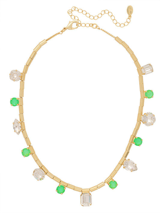 Sorrelli Electric Green Janelle Chunky Tennis Necklace