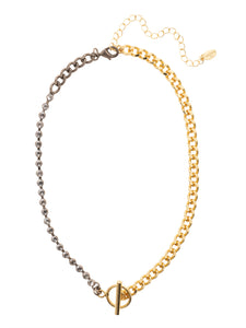 Sorrelli Crystal Jordan Half Crystal Tennis Necklace