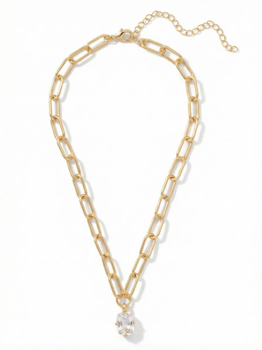 Sorrelli Crystal Nia Oval Pendant Necklace