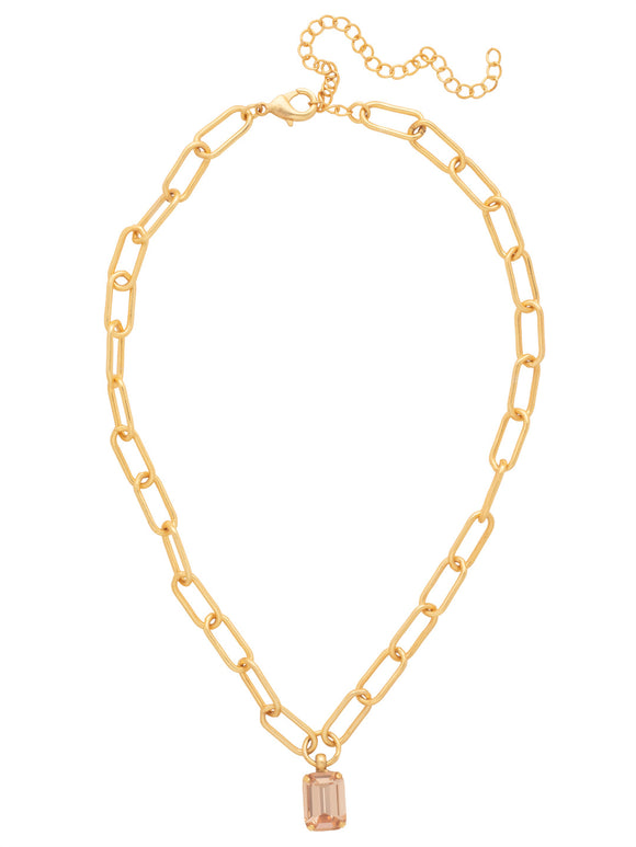 Sorrelli Golden Goddess Nia Oval Pendant Necklace