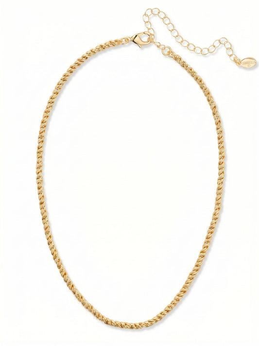 Sorrelli Bare Metallic Rope Chain Tennis Necklace