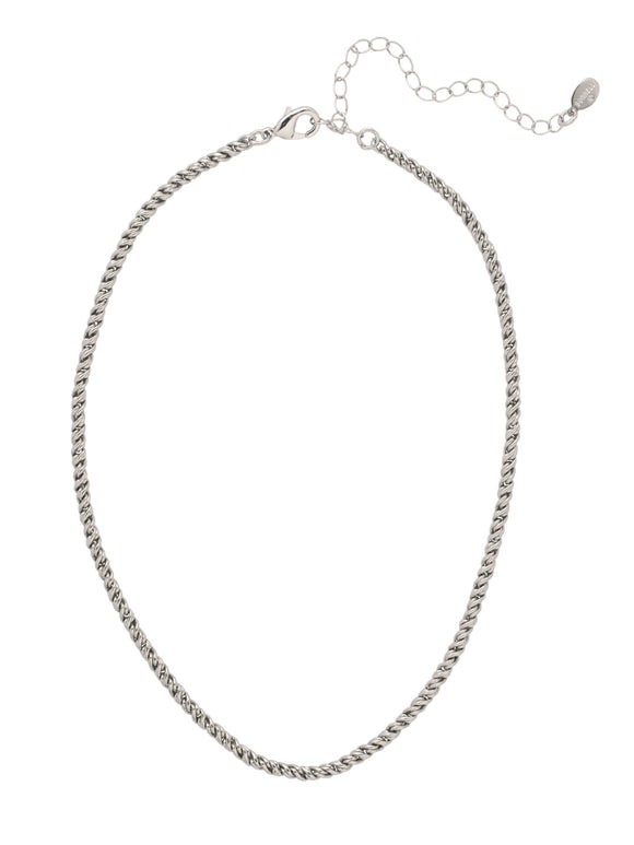 Sorrelli Bare Metallic Rope Chain Tennis Necklace