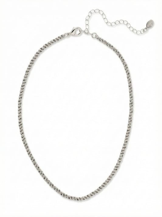 Sorrelli Bare Metallic Rope Chain Tennis Necklace