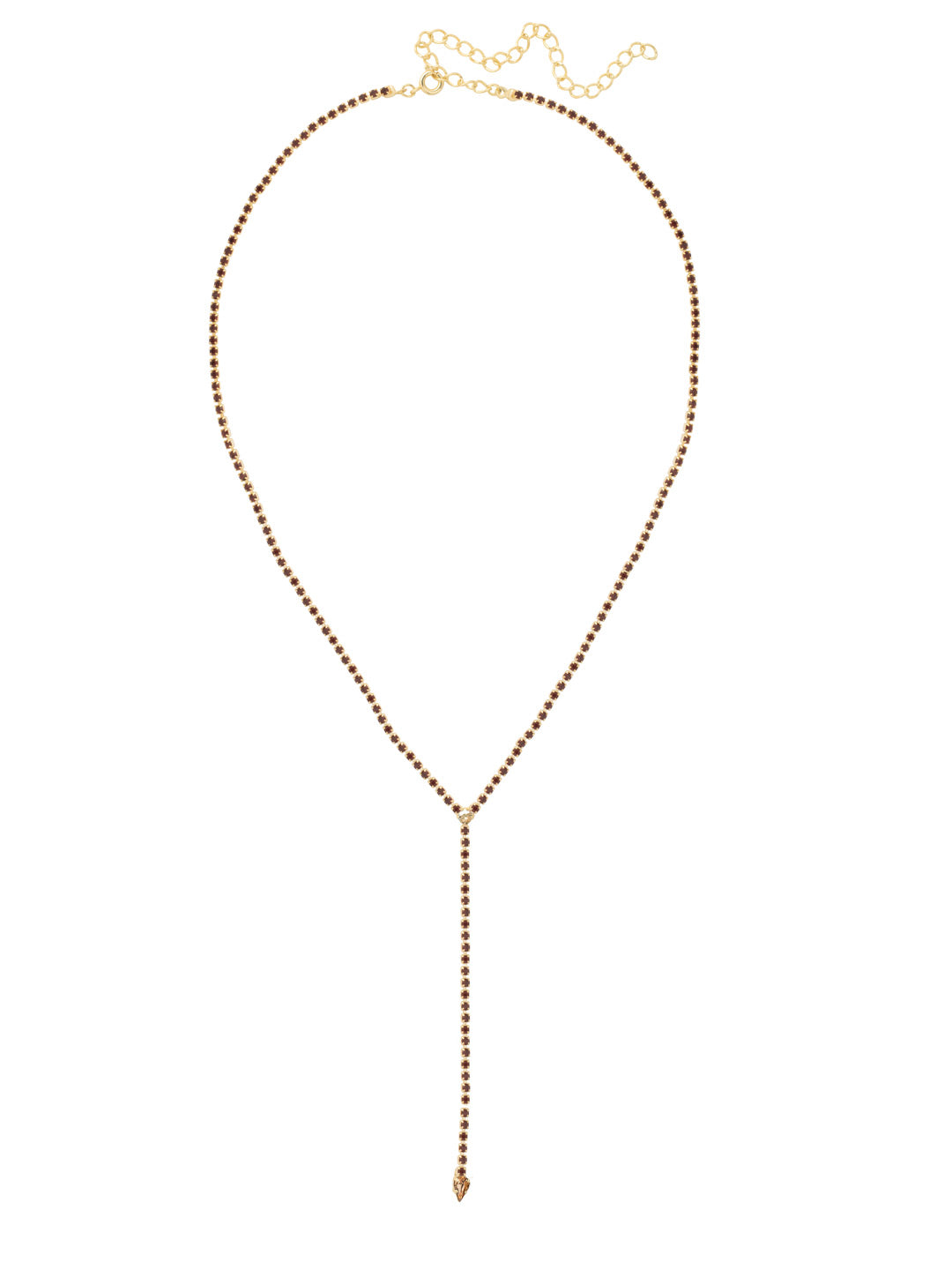 Sorrelli Maple Syrup Mini Lena Lariat Long Necklace
