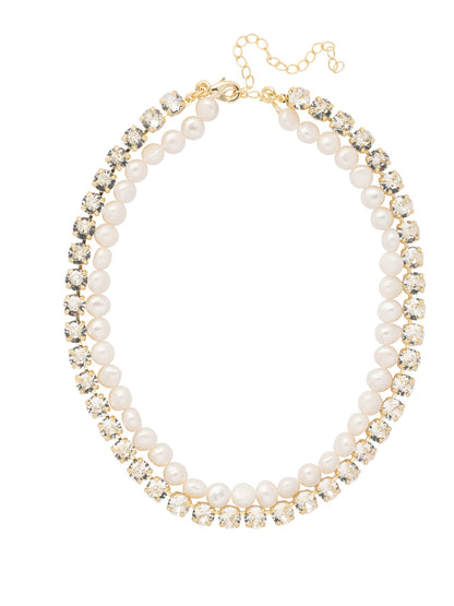 Sorrelli Modern Pearl Matilda Layered Tennis Necklace