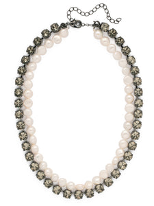 Sorrelli Black Diamond Matilda Layered Tennis Necklace