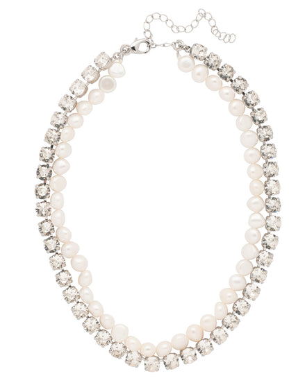 Sorrelli Modern Pearl Matilda Layered Tennis Necklace