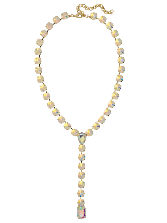 Sorrelli Crystal Aurora Borealis Lucille Lariat Statement Necklace