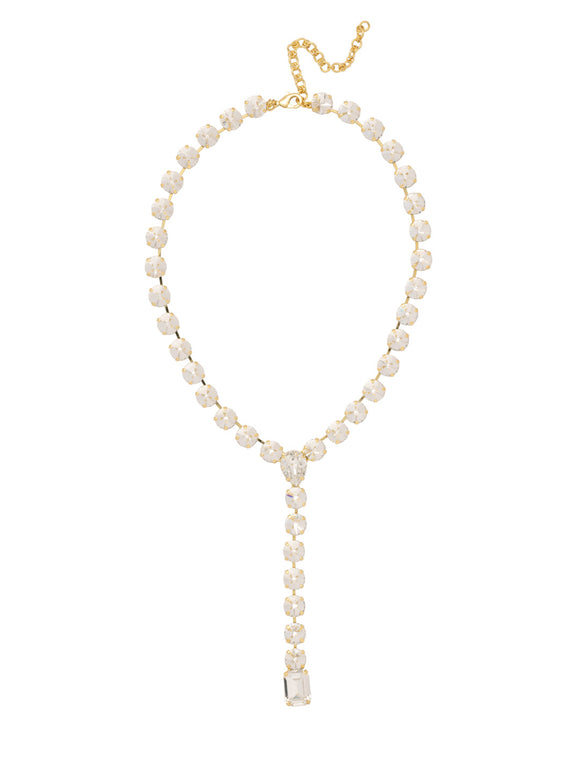 Sorrelli Crystal Lucille Lariat Statement Necklace