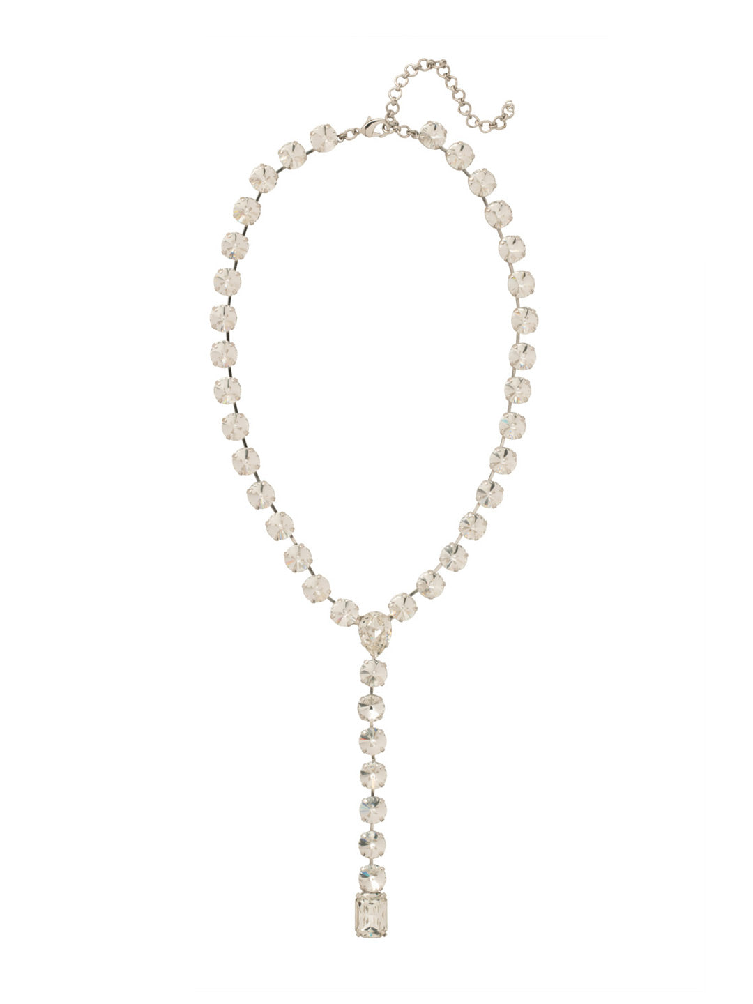 Sorrelli Crystal Lucille Lariat Statement Necklace