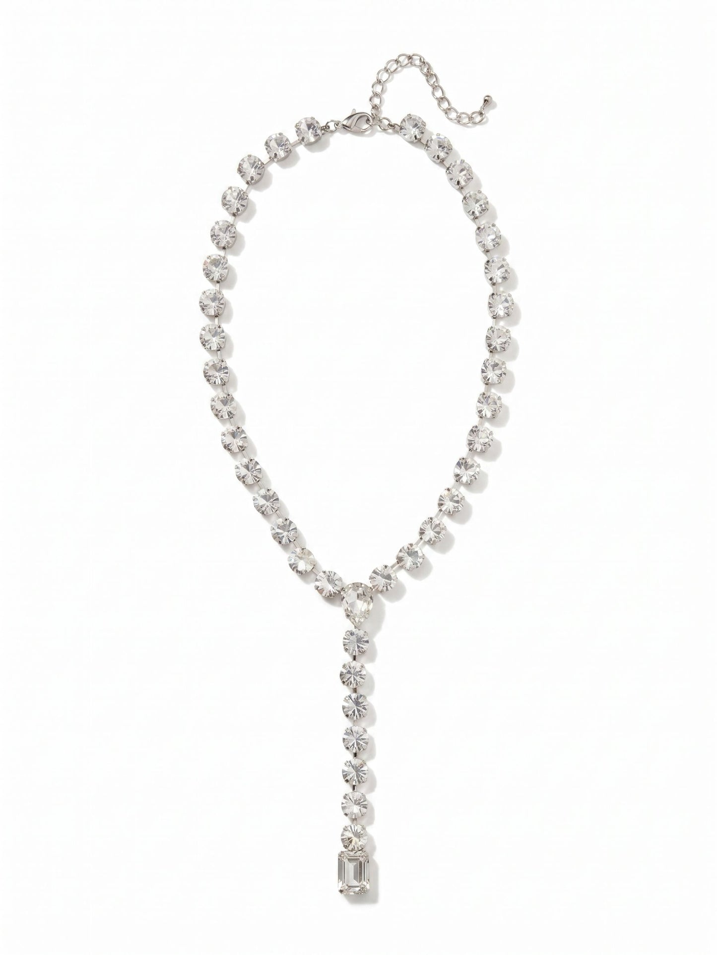 Sorrelli Crystal Lucille Lariat Statement Necklace