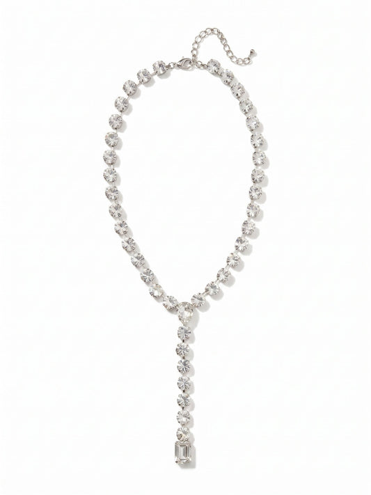 Sorrelli Crystal Lucille Lariat Statement Necklace