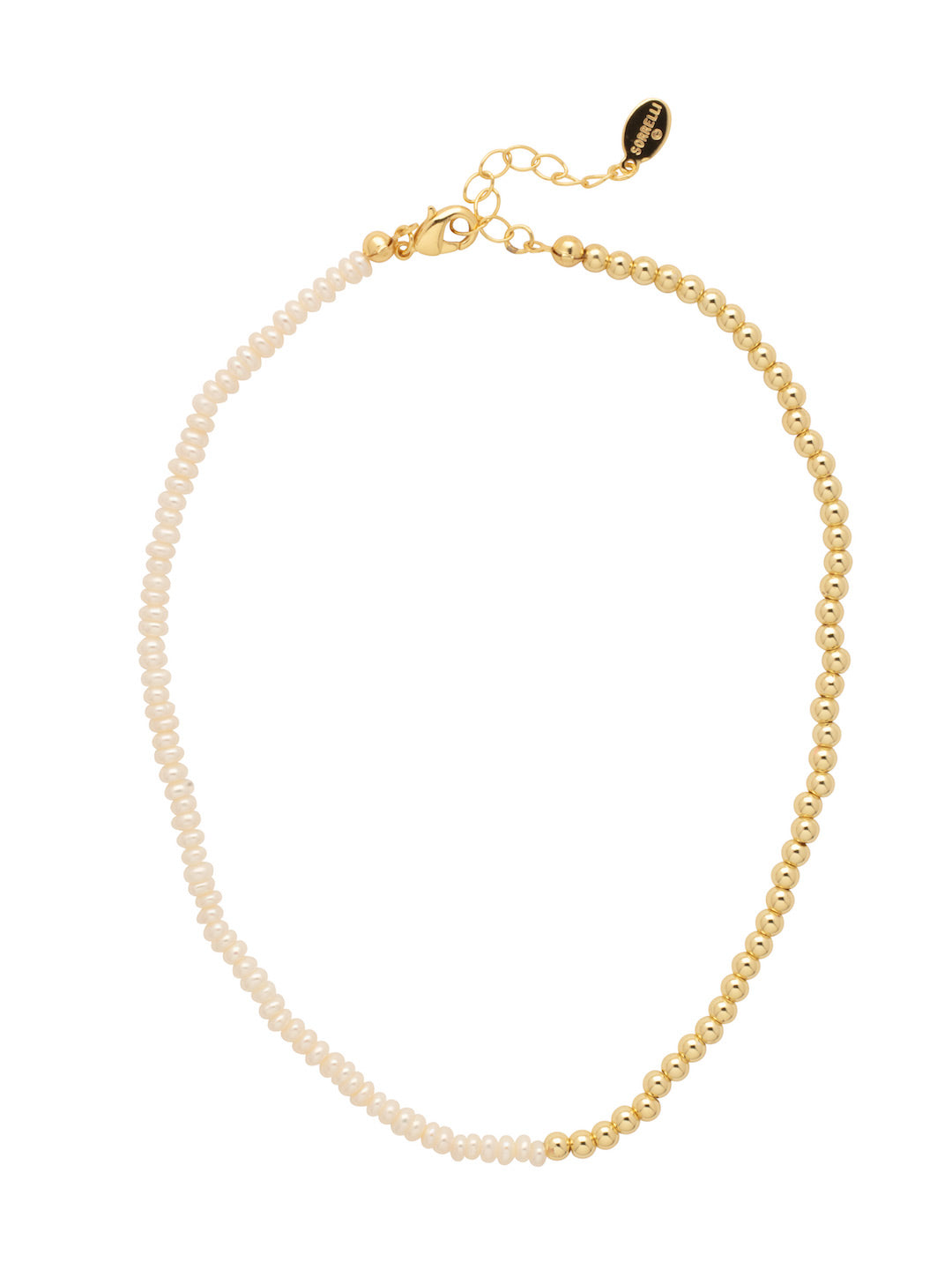 Sorrelli Modern Pearl Beaded Pearl Tennis Necklace