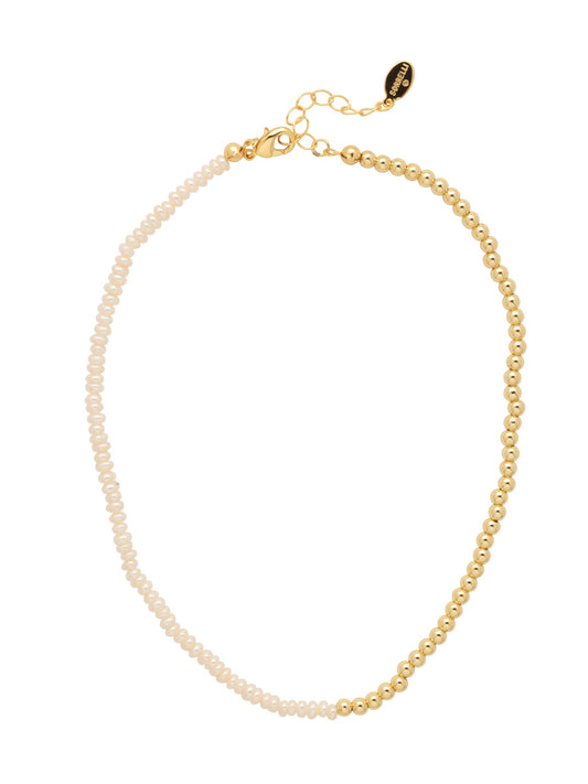 Sorrelli Modern Pearl Beaded Pearl Tennis Necklace
