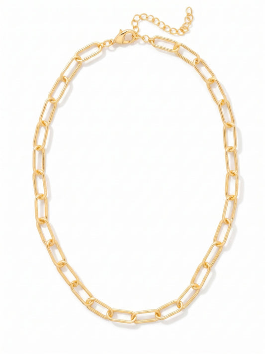 Sorrelli Bare Metallic Chunky Paperclip Tennis Necklace