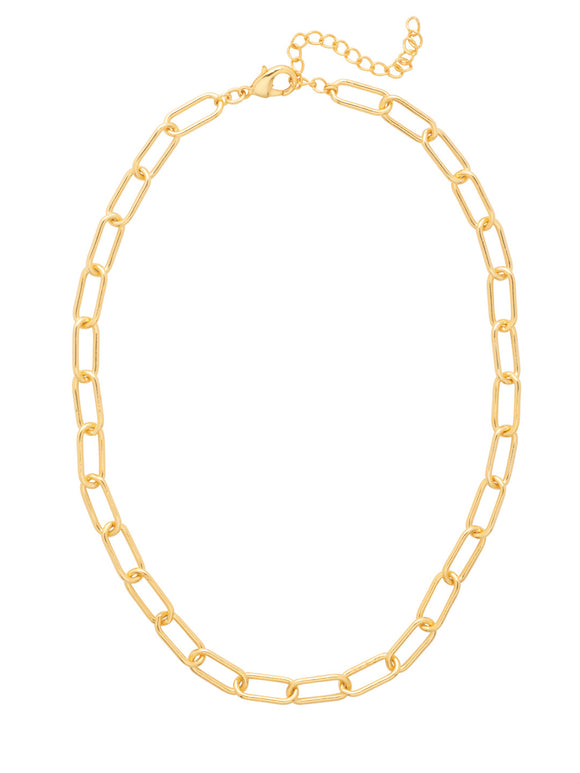 Sorrelli Metal Chunky Paperclip Tennis Necklace