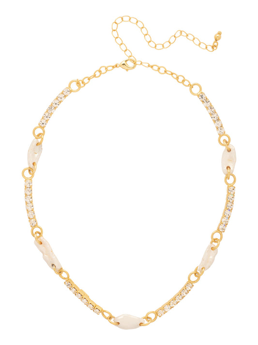 Sorrelli Modern Pearl Delmar Tennis Necklace