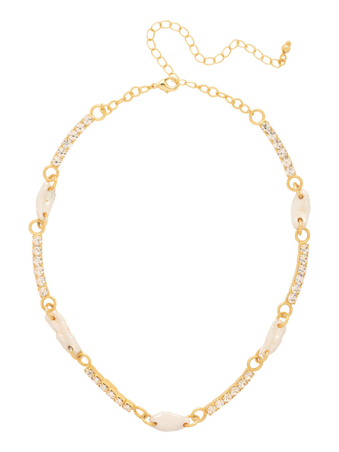 Sorrelli Modern Pearl Delmar Tennis Necklace