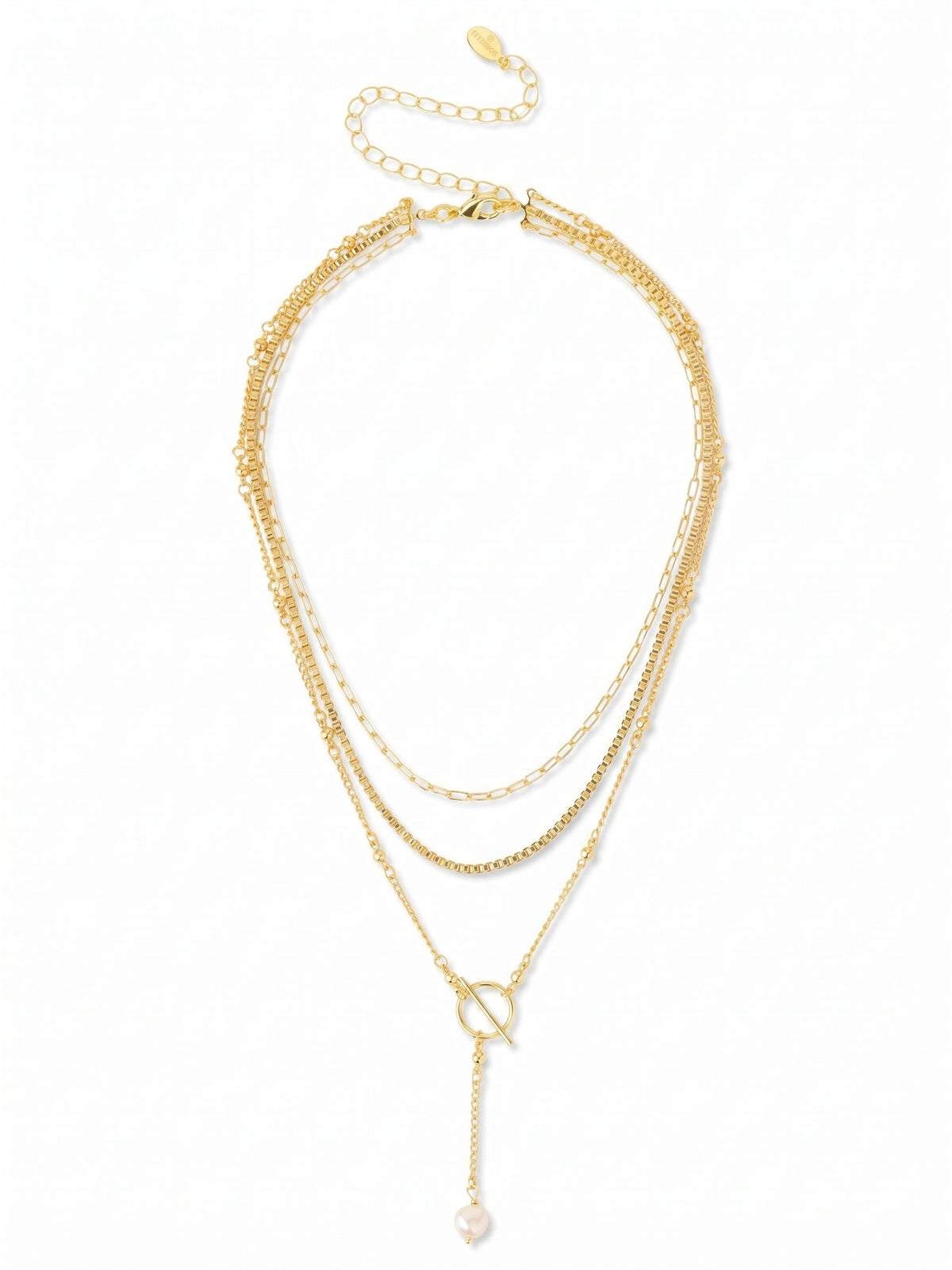 Sorrelli Modern Pearl Bela Layered Necklace