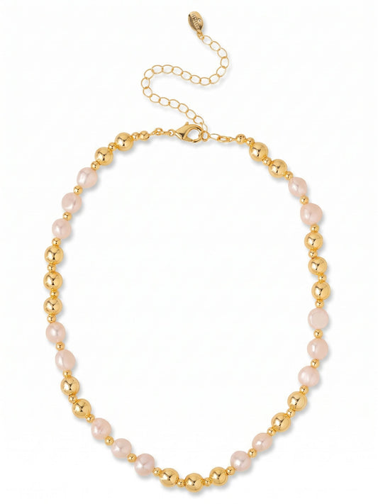 Sorrelli Modern Pearl Pearl & Bead Tennis Necklace