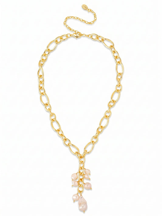 Sorrelli Modern Pearl Eliza Lariat Pendant Necklace