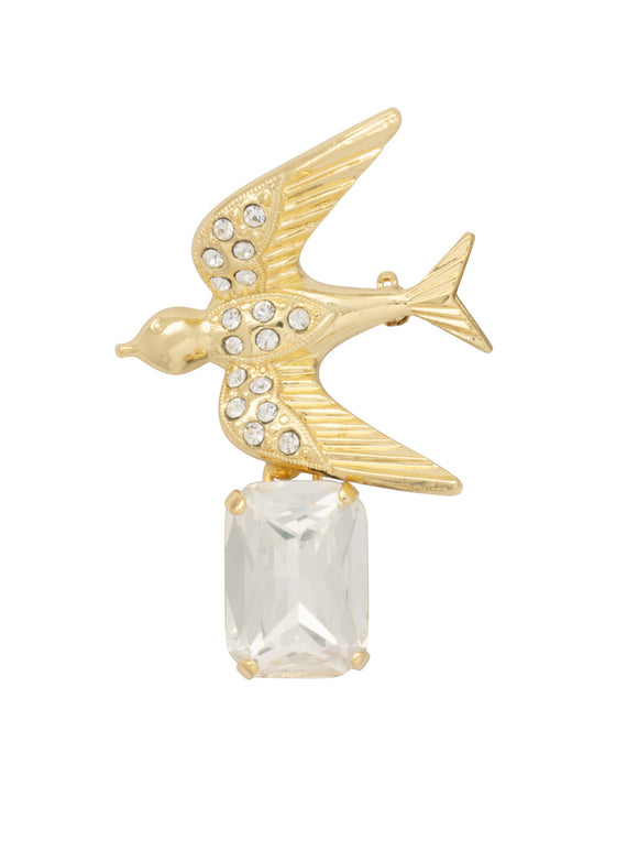 Sorrelli Crystal Crystal Bird Statement Pin