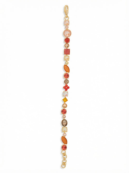 Sorrelli Moroccan Sunrise Crystal and Cabochon Tennis Bracelet