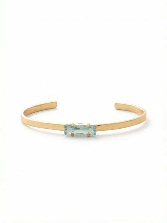 Sorrelli Aquamarine Bindi Cuff Bracelet