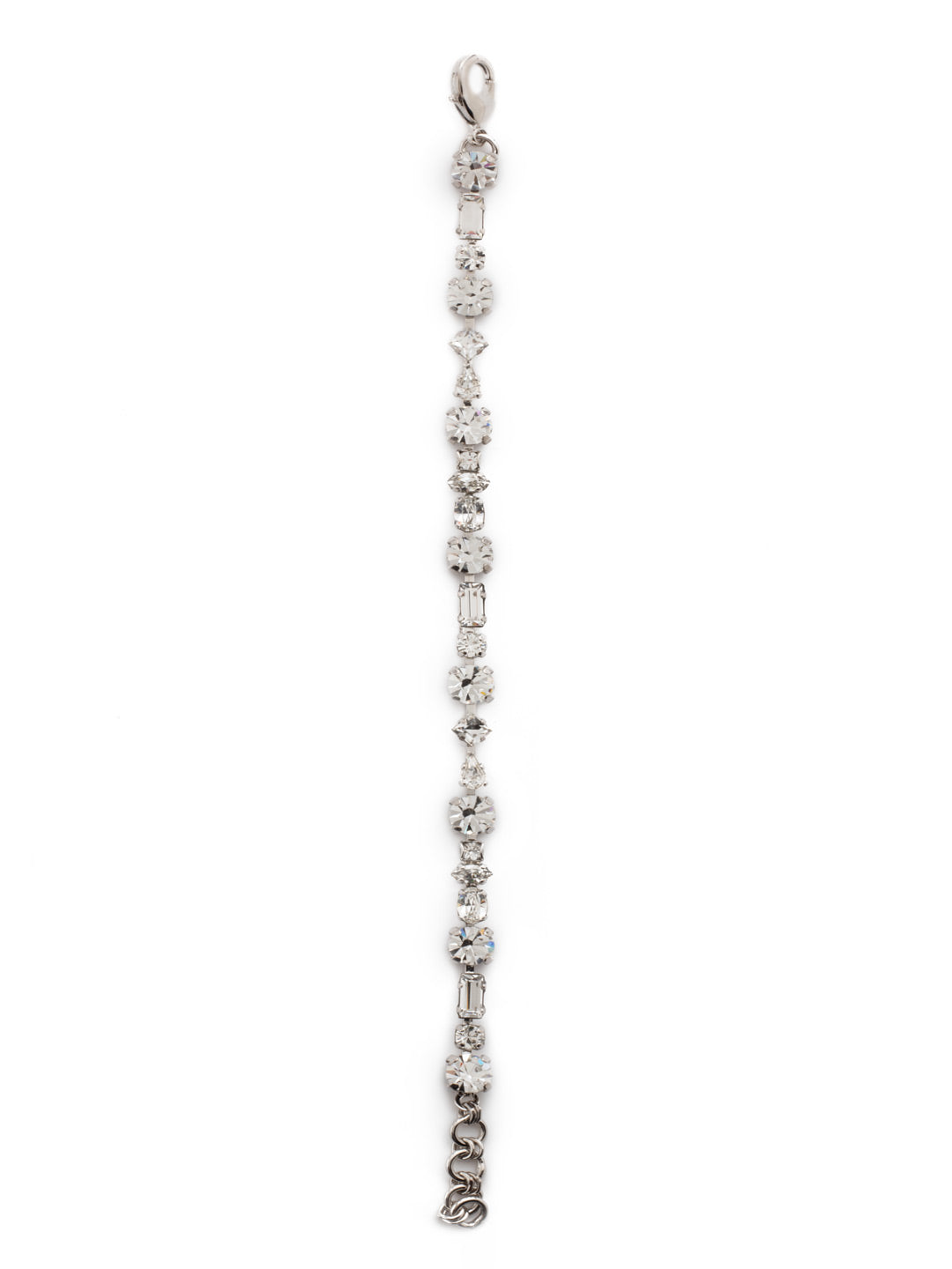 Sorrelli Crystal Geometric Crystal Line Tennis Bracelet