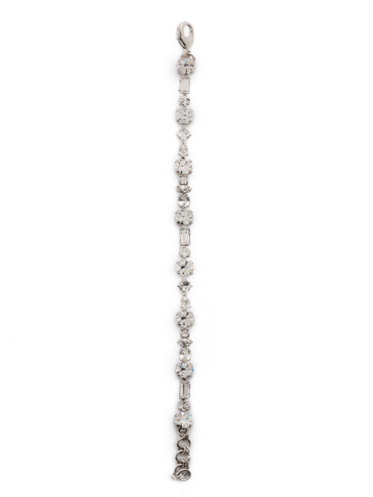 Sorrelli Crystal Geometric Crystal Line Tennis Bracelet