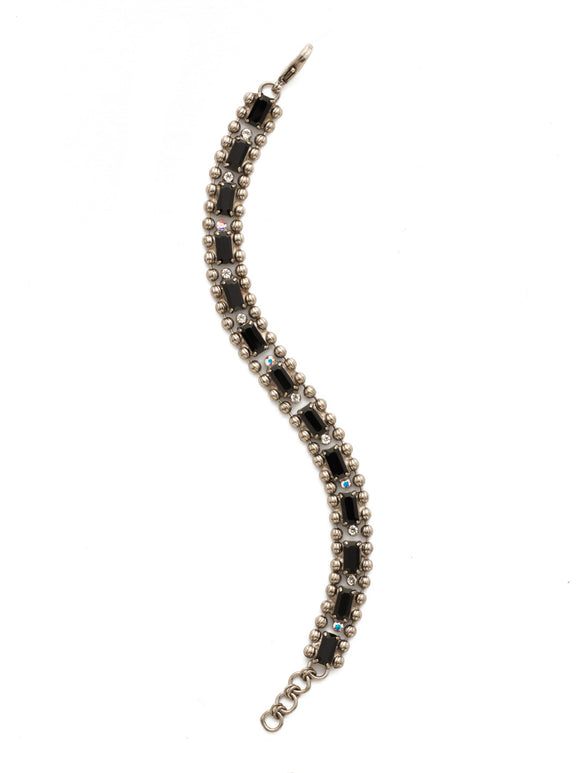 Sorrelli Black Tie Fescue Tennis Bracelet