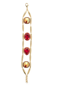 Sorrelli Cranberry Giselle Tennis Bracelet