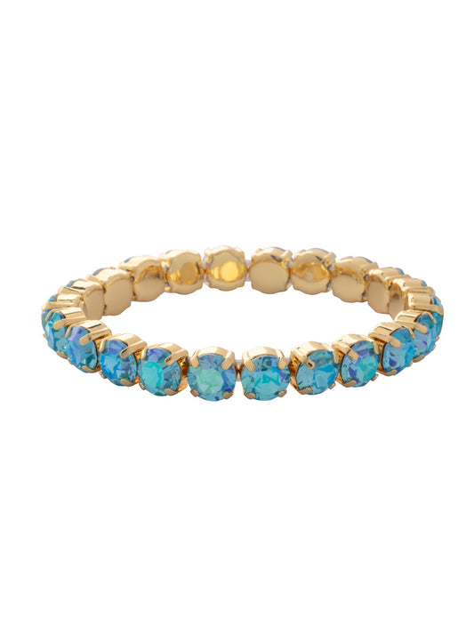 Sorrelli Aqua Aurora Borealis 7 inch Sienna Stretch Bracelet