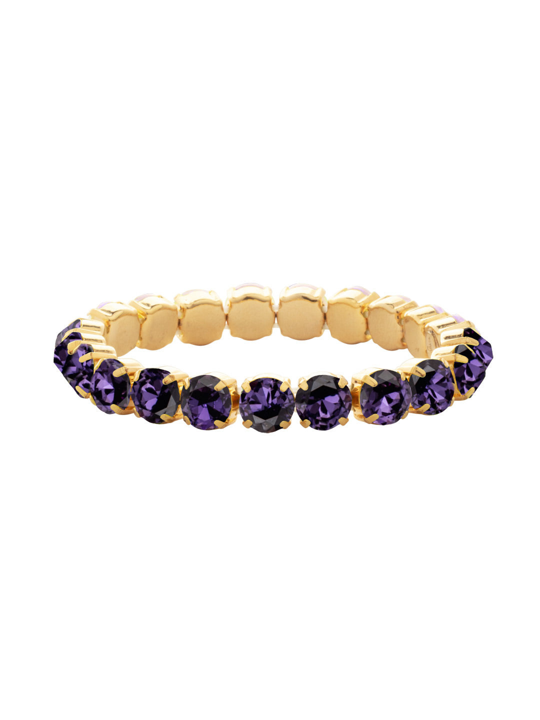 Sorrelli Purple Velvet 7 inch Sienna Stretch Bracelet