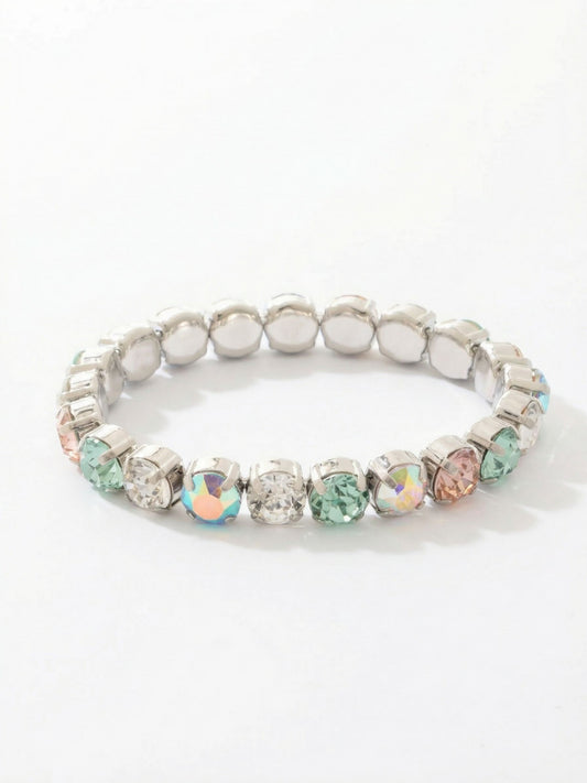 Sorrelli Rainbow Quartz 7 inch Sienna Stretch Bracelet