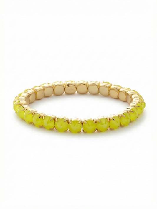 Sorrelli Electric Yellow Mini Sienna Stretch Bracelet