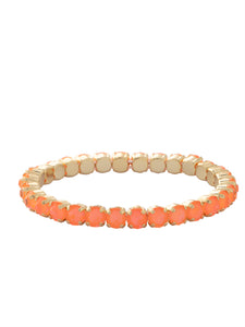 Sorrelli Electric Orange Mini Sienna Stretch Bracelet