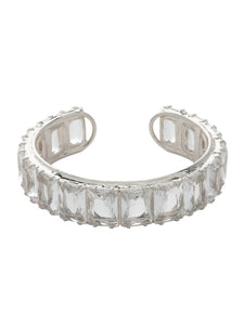 Sorrelli Crystal Julianna Emerald Cut Cuff Bracelet