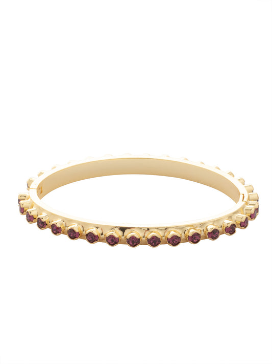 Sorrelli Merlot Mini Crystal Hinge Bangle Bracelet