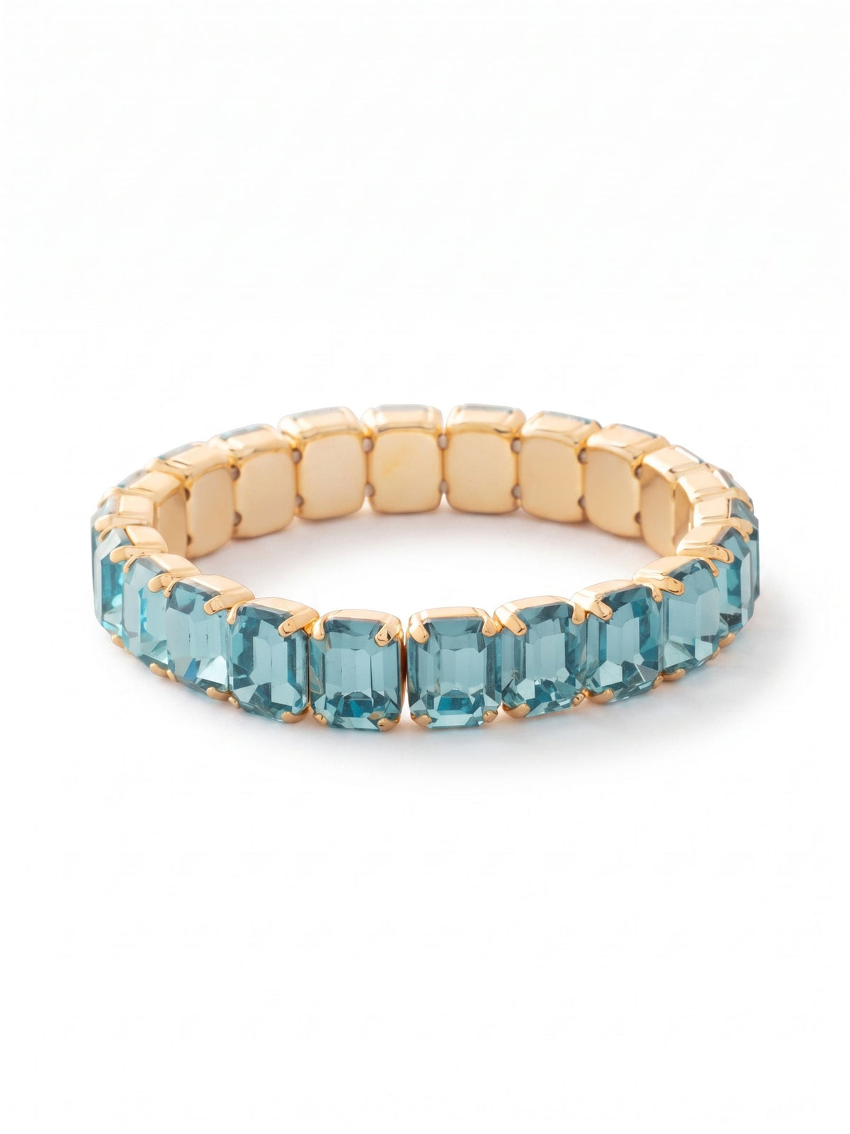 Sorrelli Aquamarine 7 inch Octavia Stretch Bracelet