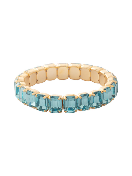 Sorrelli Aquamarine 7 inch Octavia Stretch Bracelet