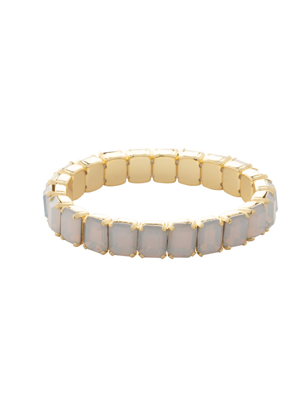 Sorrelli White Opal 7 inch Octavia Stretch Bracelet