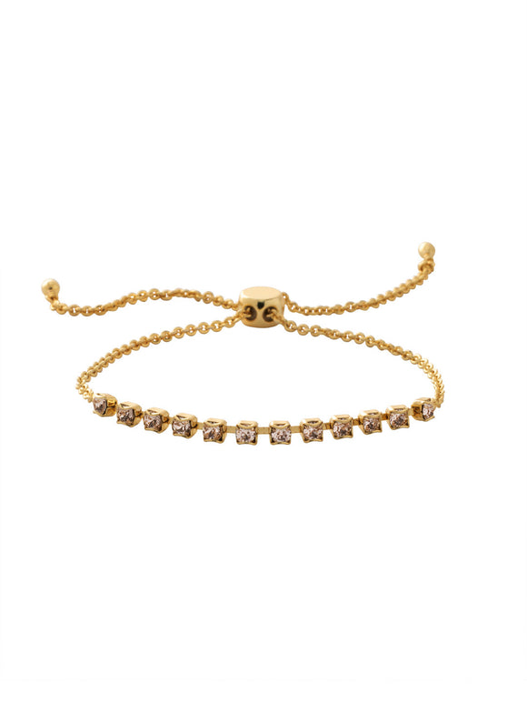 Sorrelli Golden Goddess Crystal Embellished Slider Bracelet