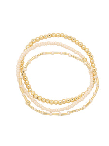 Sorrelli Modern Pearl Trina Stretch Bracelet