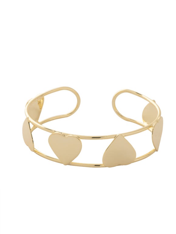 Sorrelli Metal Open Heart Cuff Bracelet